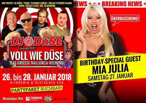 DJ-Düse Geburtstagsparty im Bierkönig 2018